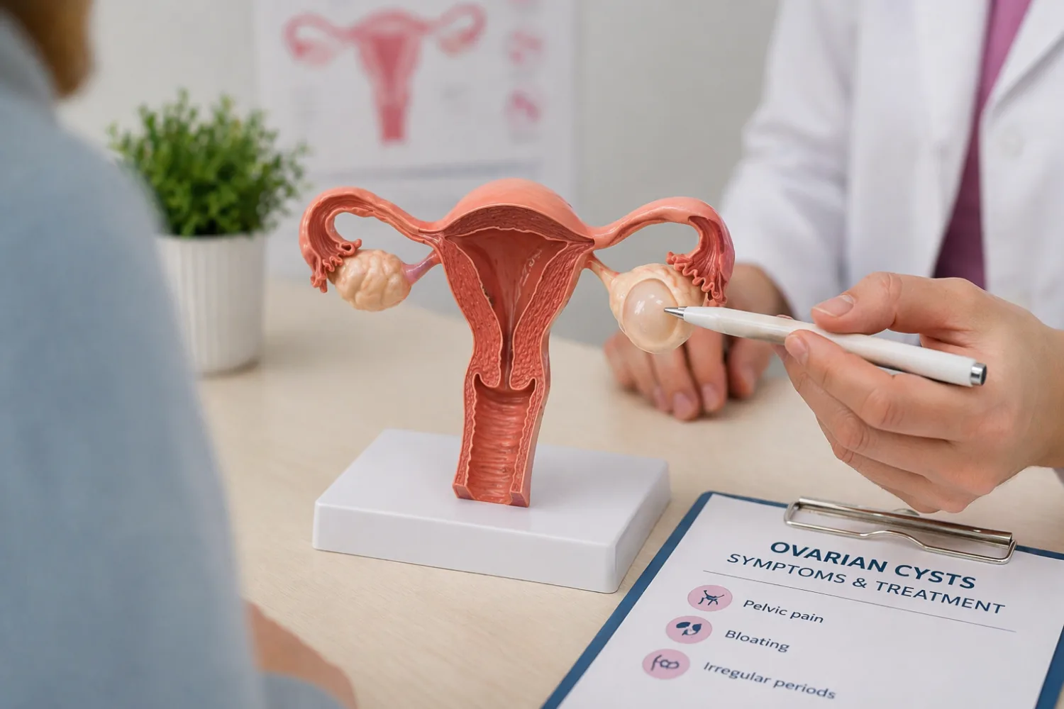 Kiaušidžių cistos: simptomai, echoskopija ir kada reikalingas gydymas
